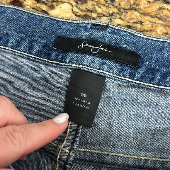 Sean John Cotton Medium Wash 90s Straight Leg Jeans Size 38 - Picture 5 of 10